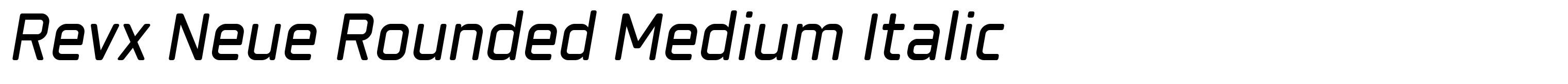 Revx Neue Rounded Medium Italic